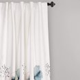 thumbnail image 4 of Lush Decor Zuri - Juego de Cortinas para Ventana de filtrado de luz para Sala de Estar, Comedor, rec&aacute;mara (par), 84 x 52 Pulgadas, Azul y Coral, 2 Unidades, 4 of 5