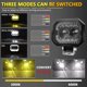 thumbnail image 2 of Tomshoo Trajes de faros de coche, plaza impermeable Super Cuadrable Cuadrado Barra de 2 pcs 120w 2 pcs 120w 18000lm coche Suv Av 120w 18000lm Super Huiop, 2 of 8