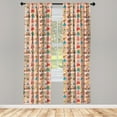 thumbnail image 3 of Ambesonne Duck Curtains, Cartoon Motifs Rubber Ducks, Pair of 28"x95", Multicolor, 3 of 5