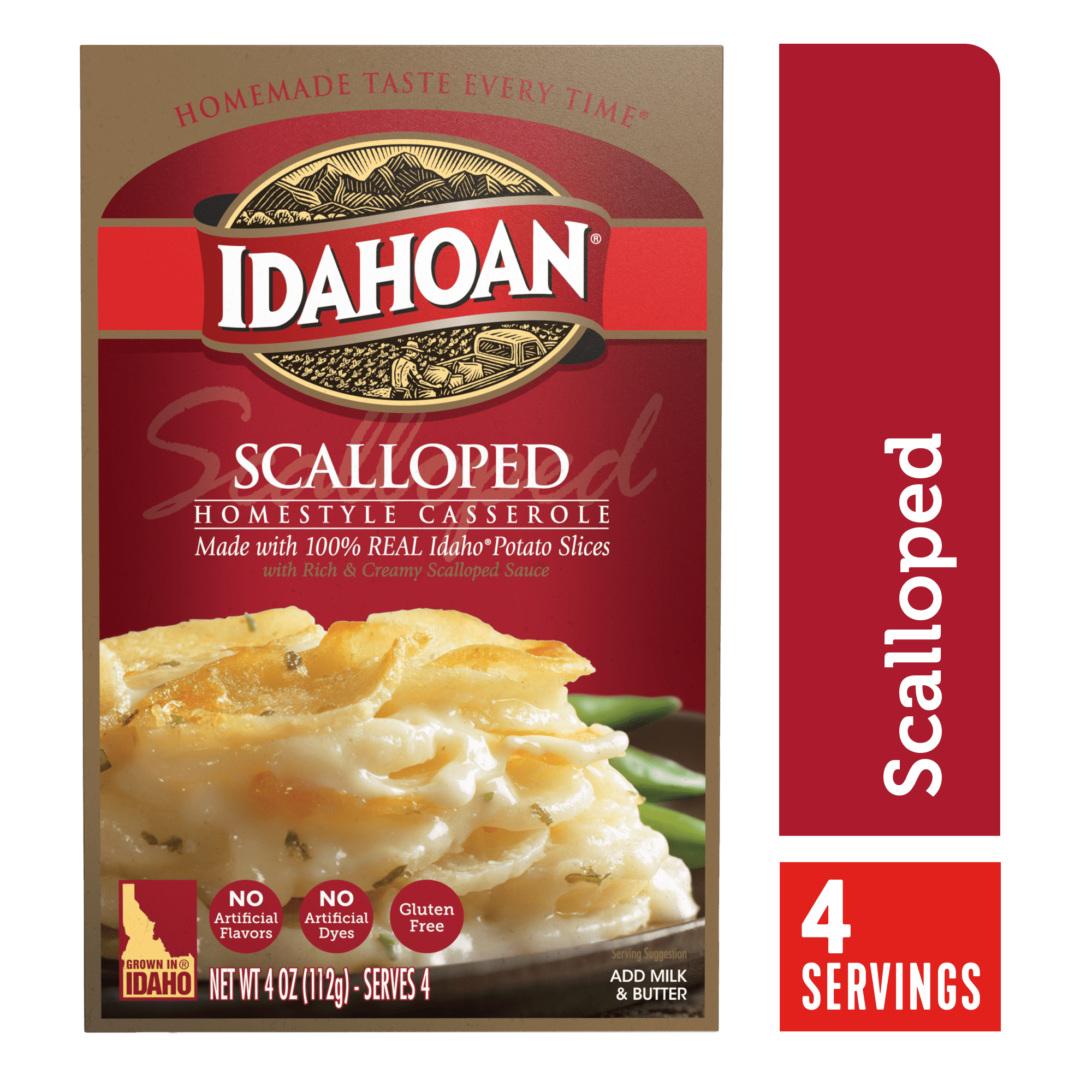 Idahoan® Scalloped Homestyle Casserole, 4 oz (Pack of 12)