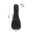 thumbnail image 1 of 21/23/26in Waterproof Ukulele Bag Soft Case Bag Shoulder Backpack Padded Plus Velvet Protection Accessories Ukulele Bag, 1 of 6
