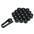 thumbnail image 3 of 20pcs Universal 21mm Wheel Nut Covers Plating Lug Nut Caps Screw Protector Black, 3 of 5