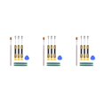 thumbnail image 1 of stanreset Kit d'Outils de Réparation de Tournevis de Jeu 7 Pcs Pièces Résistantes à l'Usure Accessoires Outils de Remplacement à Main pour Entretien Type1 NO1, 1 of 6