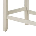 thumbnail image 4 of Mon 40 Inch Counter Height Dining Bench, Padded Seat, Chalk Gray Upholstery- Saltoro Sherpi, 4 of 5