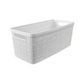 thumbnail image 5 of Curver Set of 6 Jute Basket Slim Durable Resin Organization and Storage Basket Bin, White, 5 of 11