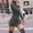 Grey, variant on BKQCNKM Bodycon Dresses for Women Sweater Dress High Necked Dress Long Sleeved Knit Bottom Dress with Hip Wrap Slim Short Dress Fall Dresses for Women Black 2XL