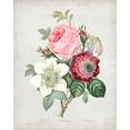 thumbnail image 2 of Redoute, Pierre 12x14 Gold Ornate Wood Framed with Double Matting Museum Art Print Titled - Redoute Bouquet IV, 2 of 4