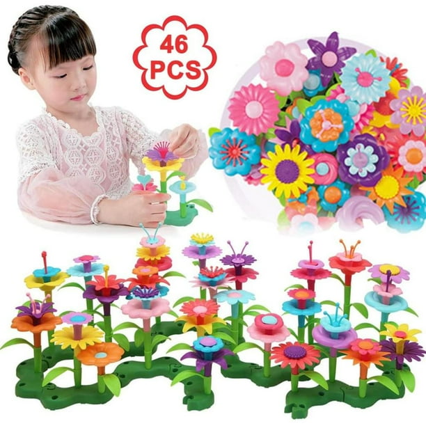 JOYVOVO Juguetes Para Niña De 4 A 10 Años – Kit De Ramo De Flores De Tela DIY, Manualidades Creativas Sin Pegamento, Regalo De Cumpleaños