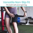 thumbnail image 3 of Vive Thigh Brace - Hamstring Quad Wrap - Adjustable Compression Sleeve Support for Pulled Groin Muscle, Sprains, Quadricep, Tendinitis, Workouts, Sci, 3 of 8