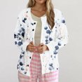 thumbnail image 1 of Cárdigan informal para mujer, cárdigan con botones y estampado navideño, chaqueta de moda, blusa para mujer, 1 of 5
