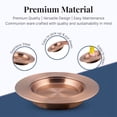 thumbnail image 3 of Communion Bread Tray for Churches Mayur Export Stainless Steel Communion Supplies (Copper), 3 of 5