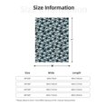 thumbnail image 5 of Sigee Angry Shark for Flannel Blanket - Ultra-Soft, Warm and Cozy, Perfect for Couch, Bed, or Travel-50"x40", 5 of 6