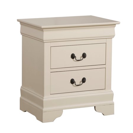 Glory Furniture Louis Phillipe Night Stand in Beige Color