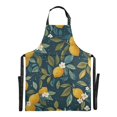 thumbnail image 6 of Yayeee Chief Kitchen Apron with Pockets for Cooking Water Resistant Unisex Adjustable Neck Strap, Blue Lemons, 6 of 7