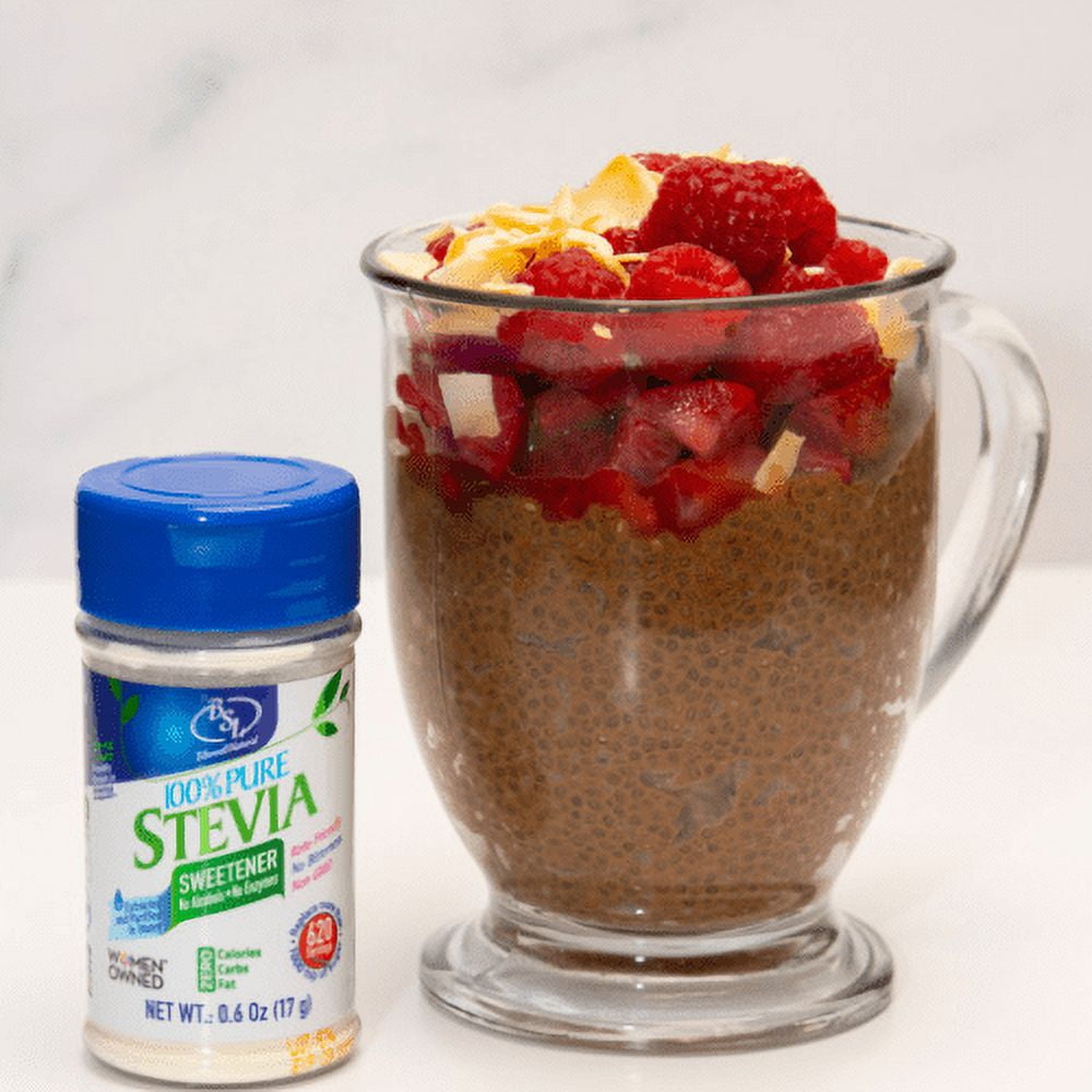 Organic Chia Seeds &  Stevia Leaf Extract Powder, Whole Seeds, Promo Pack (2 × 0.6 oz Stevia + 10.5 oz Chia )