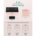thumbnail image 2 of Foldable Storage Ottoman Bench, 30 Inch Foot Rest with 660 lb Capacity & 24 Gal Storage, End of Bed Bench for Living Room Bedroom, Jelly Pink, 2 of 6