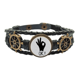 thumbnail image 1 of Ok silueta gesto personalizado Pulsera marina tejida en cuero, 1 of 4