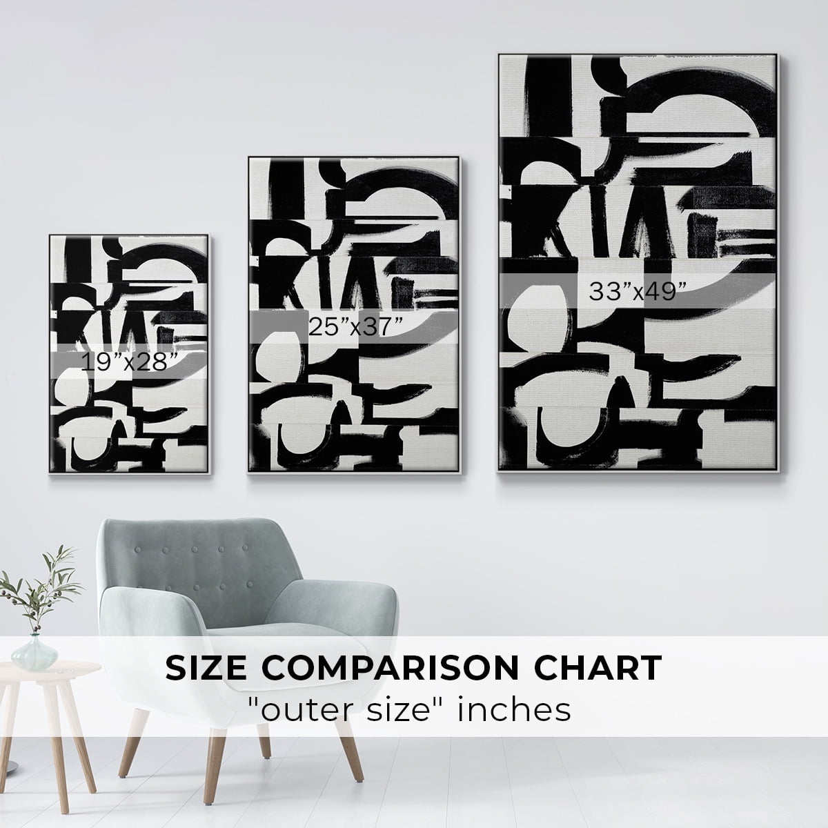 Prosperous Elements V10 Framed Premium Gallery Wrapped Canvas - Ready to Hang - 27 x 41 - White Floating Frame