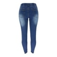 thumbnail image 5 of Gubotare Women Jeans Stretchy Skinny Ripped Jeans for Women High Waisted Stretch Lifting Jeans Slim Fit Distressed Denim Pants Jeggings Jeans (Dark Blue,Size XL), 5 of 5