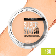 (2 pack) Maybelline Super Stay Powder Foundation Makeup, Soft Matte Finish, 130, 0.21 oz