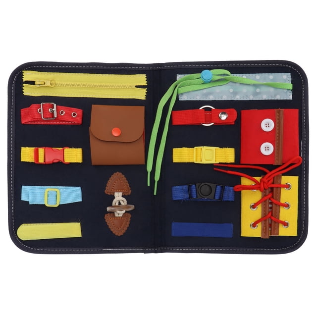 Tablero sensorial Montessori para aprender habilidades motoras finas, tablero de actividades sensoriales para niños pequeños