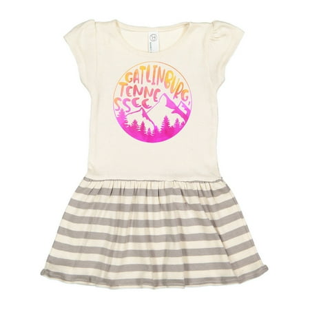 

Inktastic Gatlinburg Tennessee- Mountains in Sunrise Colors Gift Toddler Girl Dress