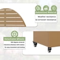 thumbnail image 5 of MAYEERTY 72x35x16 Inch Brown Metal Arched Planter Box with Trellis for Outdoor Garden & Patio, 5 of 6