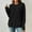 Black, variant on Ribbed Knit Hoodies for Women Lightweight Drawstring Hooded Sweatshirt Long Sleeve Pullover Loose Casual Fall Tops