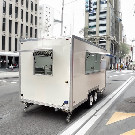 BELYOO Outdoor Commercial Food Service Cart | Stainless Steel Catering and Prep Equipment