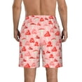 thumbnail image 3 of Yiaed Cute Mushroom1 Print Men's Swim Trunks with Lining Quick Dry Sports Shorts Beach Shorts Boardshorts-Large, 3 of 5