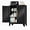 Black, variant on Black Metal Storage Cabinet, 36" Tall Locking Storage Cabinet with 2 Adjustable Shelves, Steel Locker Organizer, for Office, Home, School