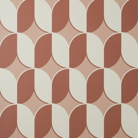 Fine Decor Lindy Blush Retro Geo Wallpaper