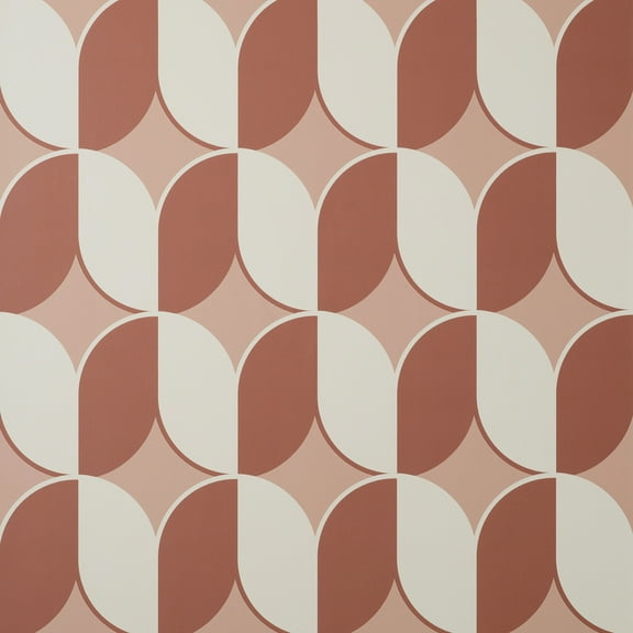 Fine Decor Lindy Blush Retro Geo Wallpaper