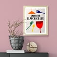 thumbnail image 4 of Designs ByLITA Savor The Flavor of Life, 8 x 10 Wooden Wall Print Inspirational (Framed) | Retro Kitchen Decoration, 4 of 5