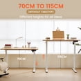 thumbnail image 4 of MAISNTAYS Electric Height Adjustable Desk - White with Nature Wood Color, 4 of 16