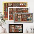 thumbnail image 4 of Designart 'Vintage Red Facade of Shop In Paris I' French Country Framed Art Print, 4 of 4