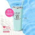 thumbnail image 5 of Fur Mama Insulated Stainless Steel Tumbler with Lid and Straw - Personalized Insulated Travel Mug for Wine, Coffee, Water - Dog Mom Gift, Dog Owner, Dog Lover - For the Kitchen or On-the-Go!, 5 of 9