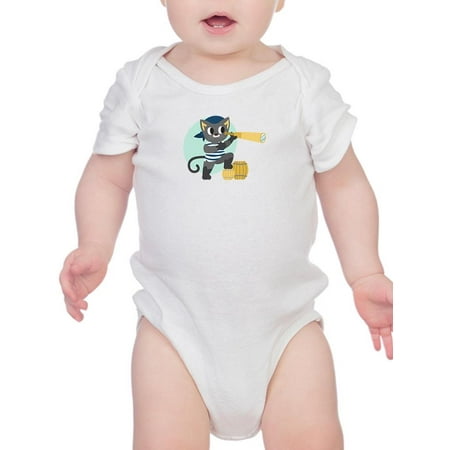 

Pirate Cat With A Telescope Bodysuit Infant -Image by Shutterstock 24 Months