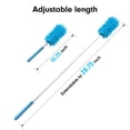 thumbnail image 5 of Microfiber Duster for Cleaning, Hand Washable Dusters with 2pcs Replaceable Microfiber Head, Extendable Pole, Detachable Cleaning Supplies for Office, Car, Window, Furniture, Ceiling Fan, 5 of 6