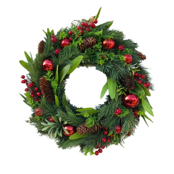 TopLLC Christmas Wreaths Outdoor Christmas Wreaths For Front Doors Christmas Wreaths For Festive Christmas Party Decorations Decorative wreaths in front of the door