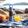 thumbnail image 5 of Drinkmate instaFizz Carbonating Water Bottle - Sparkles ANY Drink On the Go - 21oz Stainless Steel, BPA-Free, Wide Mouth, With Insulating Sleeve and Ten 8g CO2 Chargers (Blue), 5 of 6