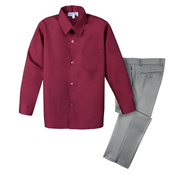 Spring Notion Boys 2-Piece Dress Pants and Shirt Set