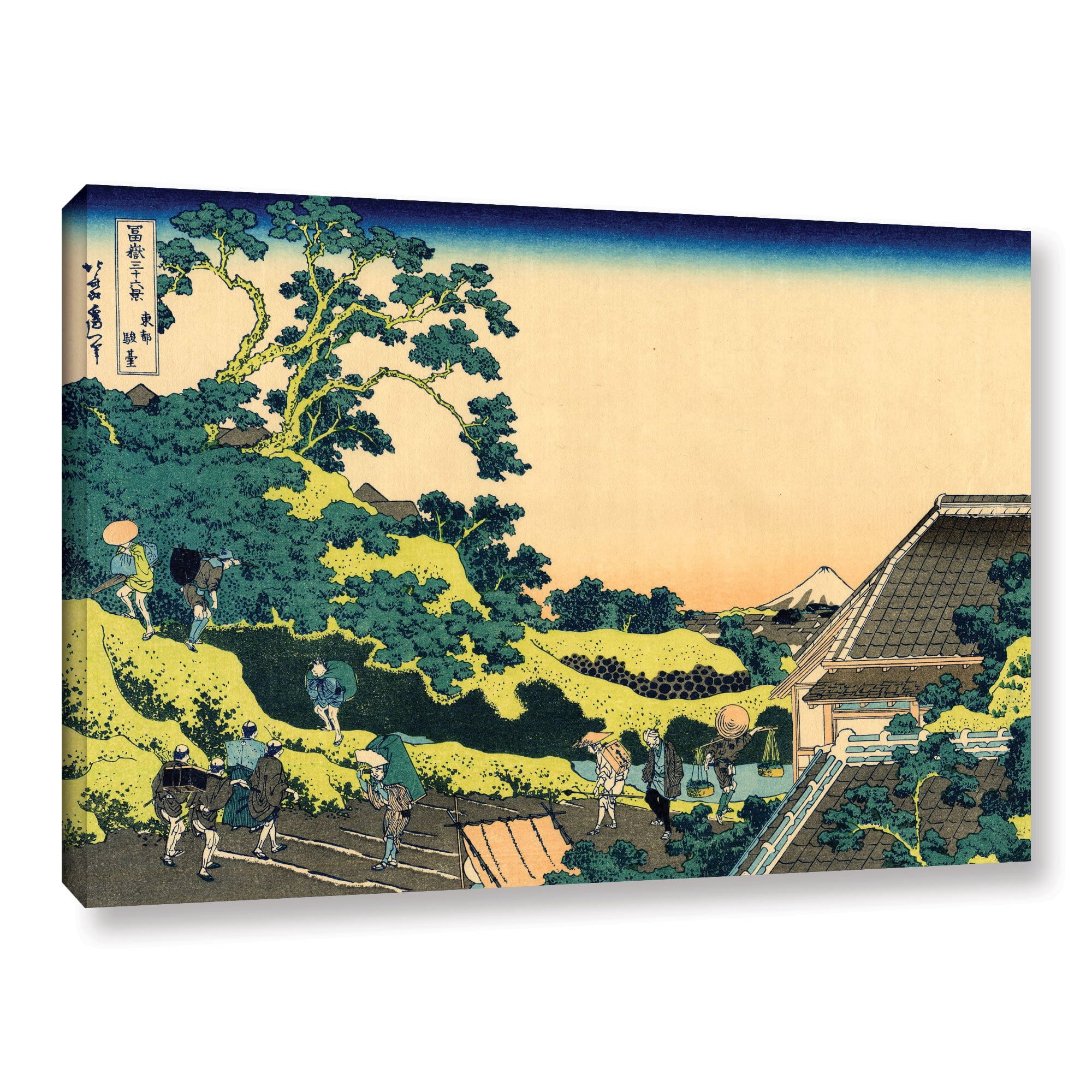 ArtWall Katsushika Hokusai "The Fuji Seen from the Mishima Pass" Gallery-Wrapped Canvas