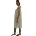 thumbnail image 3 of Venice Women's Silky Looking Nightgown w Sequins & Ribbon Roses 40 Large Cream, 3 of 4