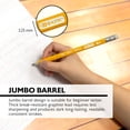 thumbnail image 4 of BAZIC Pencil Wood Pre-Sharpened #2 HB Jumbo Pencils, Latex Free Eraser (4/Pack), 2-Packs, 4 of 8