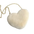 thumbnail image 2 of Bolso bandolera con cadena en forma de corazón para mujer y mujer, bolso de mano, de noche Beige Jinwen bandolera de mujer, 2 of 8