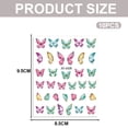thumbnail image 2 of 10 hojas de pegatinas de mariposa para decoración de uñas, diseño autoadhesivo, puntas de manicura, decoración de uñas para mujeres y niñas, 2 of 6