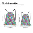 thumbnail image 2 of Sikiie Succulents Drawstring Backpack Drawstring Bags, Draw String Back Bag for Sports, Gym, Travel, Swimming, Beach-Small, 2 of 6