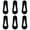6Black, variant on Lace No-Show Socks Women with Pure Cotton Non-Slip Bottom, Breathable Invisible Socks for Daily Wear, 6Pairs