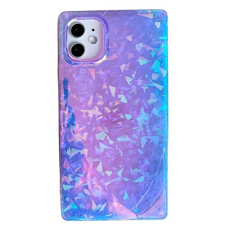 Soft Holographic Square iPhone Case